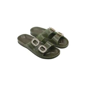 NEW CACATOES women's anjo lindo scented sandals in dark khaki